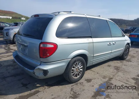 2002 Chrysler Town & Country Limited из США, поврежденный, VIN 2C8GP64L82R617235